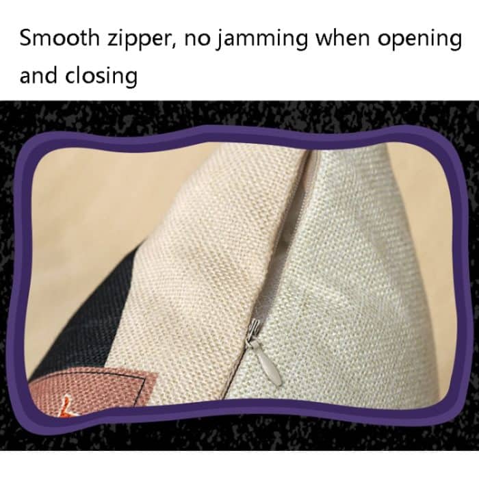 2 Stück SYSDWS21 45 x 45 cm Halloween-Dekorationsdruck-Kissenbezug ohne Innenkern, Stil:, Witchcher Hat, Spider, Lace Witch Hat – Bild 4