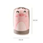 4 Stück Quilt-Aufbewahrungstasche, Quilt-Beam-Öffnung, Aufbewahrungstasche, Zylinder, staubdicht, für Kleidung, Kleidung, Finishing-Tasche, Pink Pig, Yellow Tiger – Bild 3