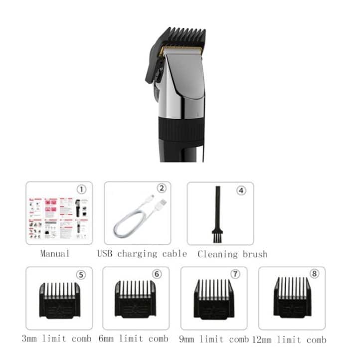 Wiederaufladbarer Hair Clipper für Erwachsene und Kinder – Bild 8