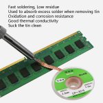 4 Stück Seidendraht-Mangel-Zinn mit geringem Rückstandsstreifen BGA zum Entfernen von Zinn-Schweißstreifen, elektronische Wartung, Schweißmaterial, CP-2015 2.0mm x 1.5m, CP-2515 2.5mm x 1.5m, CP-3015 3.0mm x 1.5m, CP-3515 3.5mm x 1.5m – Bild 4