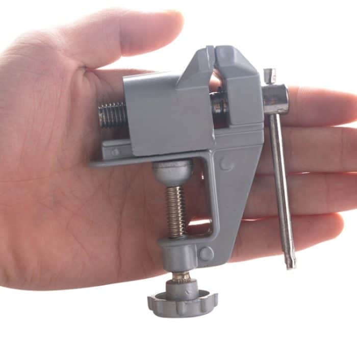 2 Stück tragbare Mini-Tischzange aus Aluminiumlegierung, Schraubstock, manuelles DIY-Werkzeug, Table Pliers Bench – Bild 5