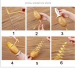 Tornado Kartoffel-Spiralschneider, Kartoffelchips, Kochutensilien – Bild 6