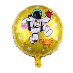 10 Stück Weltraum-Aluminium-Folienballons für Kinder, zum Dekorieren von Geburtstagsfeiern, Luftballons, Stil:, Golden Space Man, Double-sided Space Man, Round Rocket, Space Rocket, Astronaut, Earth, Retro Plane, Universe, Space Birthday, Blue