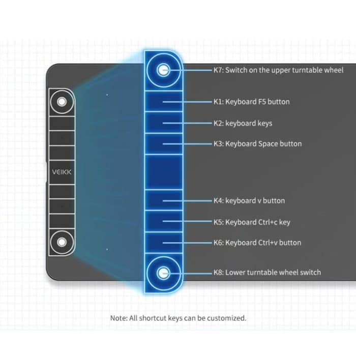 VEIKK VK1060PRO Digital-Tablet-Hand-lackiertes elektronisches Zeichenbrett kann mit dem Mobiltelefon verbunden sein – Bild 4