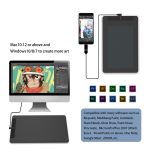 VEIKK VK1060 Handgemalte Tablet elektronischen Schreibtafel Bild kann auf das Handy anschließbaren – Bild 5