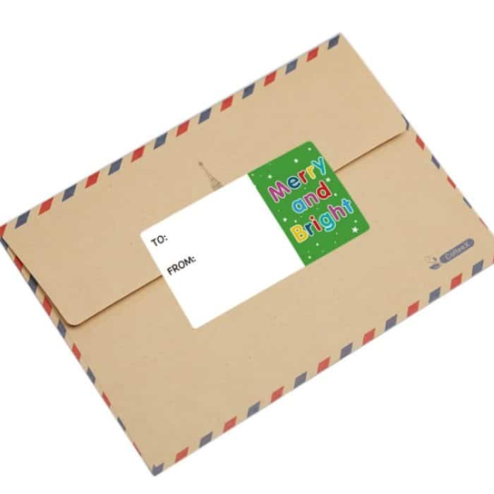 3 Stück Weihnachtsdekorations-Rollenaufkleber, Geschenktüte, selbstklebender Dichtungsaufkleber, A-387 – Bild 4