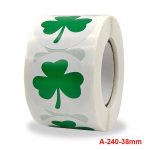 5 Stück Kleeblatt-Party-Event-Verpackungsbeutel-Dekorationsaufkleber, Clover Sticker – Bild 2