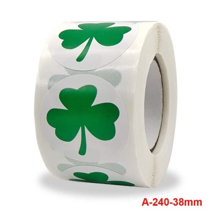 5 Stück Kleeblatt-Party-Event-Verpackungsbeutel-Dekorationsaufkleber, Clover Sticker – Bild 2