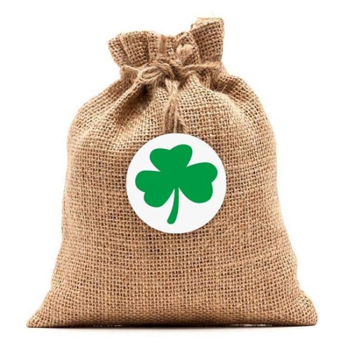 5 Stück Kleeblatt-Party-Event-Verpackungsbeutel-Dekorationsaufkleber, Clover Sticker – Bild 4