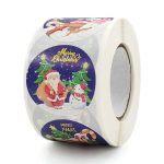 5 Stück Weihnachtsdekorationsaufkleber, Geschenktüten-Verpackungsetiketten, K-126-38 – Bild 2