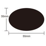 5 Stück PVC abnehmbarer wasserdichter Aufkleber Küchenetikett Tafelaufkleber, 55x35mm – Bild 4