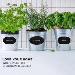 5 Stück PVC abnehmbarer wasserdichter Aufkleber Küchenetikett Tafelaufkleber, 55x35mm – Bild 5