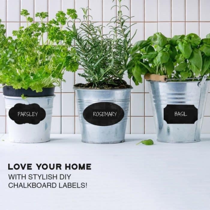 5 Stück PVC abnehmbarer wasserdichter Aufkleber Küchenetikett Tafelaufkleber, 55x35mm – Bild 5