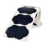 5 Stück speziell geformter Tafel-PVC-Aufkleber, wiederbeschreibbarer Glasmarkierungsaufkleber, 35x55mm