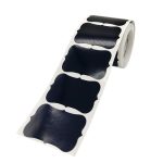 5 Stück speziell geformter, wasserdichter PVC-Tafel-Weinflaschenaufkleber, 55x35mm