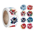 10 Stück „Vielen Dank“, selbstklebender Regenbogenaufkleber, Umschlagsiegel mit Hochzeitsdekorationsetikett, A-173 Stickers