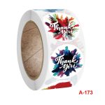 10 Stück „Vielen Dank“, selbstklebender Regenbogenaufkleber, Umschlagsiegel mit Hochzeitsdekorationsetikett, A-173 Stickers – Bild 2