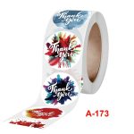 10 Stück „Vielen Dank“, selbstklebender Regenbogenaufkleber, Umschlagsiegel mit Hochzeitsdekorationsetikett, A-173 Stickers – Bild 3