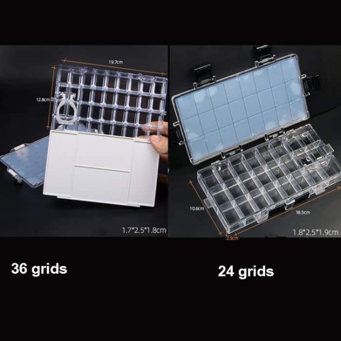 Wasserfarben-Feuchtigkeits-Farbkasten, auslaufsicherer, versiegelter Skizzen-Farbkasten, Stil:, 24 Grids Classica, 36 Grids  Multi Function – Bild 2