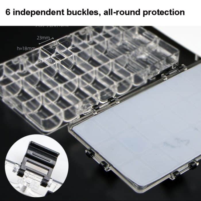 Wasserfarben-Feuchtigkeits-Farbkasten, auslaufsicherer, versiegelter Skizzen-Farbkasten, Stil:, 24 Grids Classica, 36 Grids  Multi Function – Bild 4
