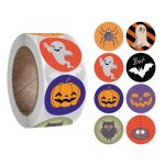 10 Stück Halloween-Aufkleber, Geschenkdekoration, Backkuchen, Verpackungsetiketten, 2.5cm / 1 Inch