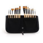 XILEYW 14 Stück/Set gelbe Nylonwolle-Aquarell-Gouache-Acrylpinsel, 14 PCS/Set Paint Brushes – Bild 2