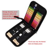 2 Stück 36-Loch-Segeltuch-Klappstift-Vorhang-Skizzen-Bleistift-Farbblei-Aufbewahrungstasche, 36-Hole Storage Bag – Bild 3
