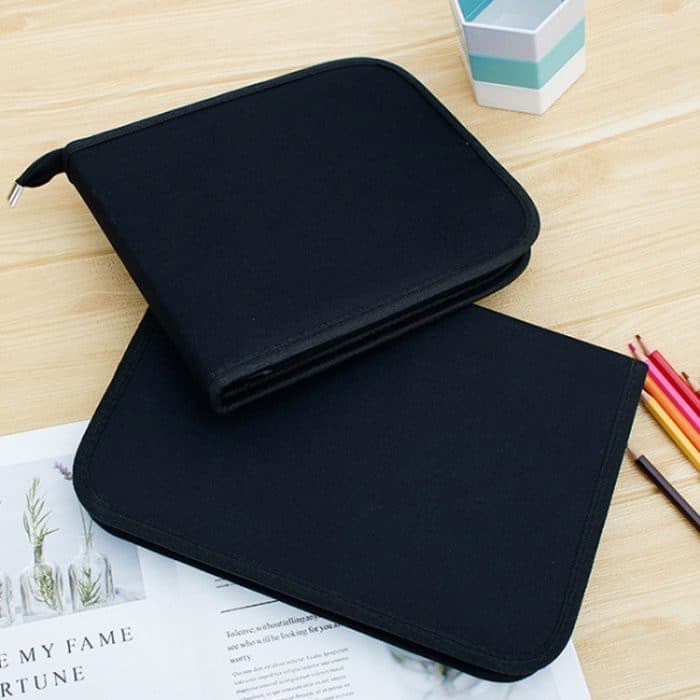 2 Stück 36-Loch-Segeltuch-Klappstift-Vorhang-Skizzen-Bleistift-Farbblei-Aufbewahrungstasche, 36-Hole Storage Bag – Bild 5