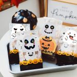 10 Stück Halloween Geist Emoji Aufkleber Kinder Geschenk Dekoration Lebensmittel Versiegelungsaufkleber, 25x25mm – Bild 4