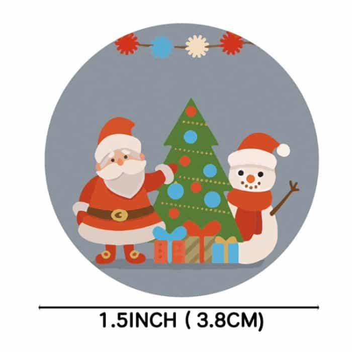Schneemann-Weihnachtsaufkleber-Geschenk-Dekorations-Geschenk-Siegelaufkleber, LG-210922-38-001 – Bild 3