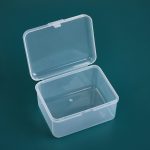 20 stücke Rechteckige Plastikbox Transparente Schreibwaren Aufbewahrungsbox PP Werkzeugteile Zubehör Box