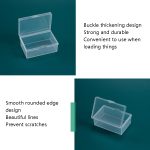 20 stücke Rechteckige transparente Aufbewahrungsbox Kunststoff Universalverpackungsbox mit Abdeckteile Zubehör Aufbewahrungsbox – Bild 6