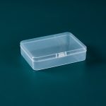 10 Stück rechteckige PP-Kunststoffbox Transparente Verpackungsbox mit Abdeckung Kunststoffteile Hardware-Werkzeug-Aufbewahrungsbox