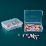 10 Stück rechteckige PP-Kunststoffbox Transparente Verpackungsbox mit Abdeckung Kunststoffteile Hardware-Werkzeug-Aufbewahrungsbox – Bild 3