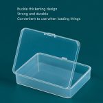 10 Stück rechteckige PP-Kunststoffbox Transparente Verpackungsbox mit Abdeckung Kunststoffteile Hardware-Werkzeug-Aufbewahrungsbox – Bild 5