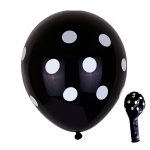 100 Stück FY-10280 12 Zoll Dot Party Deko Ballon Hochzeitsszene Arrangement Latexballon, Black White Dot, Green White Dot, Pink White Dot, Red White Dot, Deep Blue White Dot, Light Blue White Dot, Yellow White Dot, Rose Red White Dot, Purple White Dot...