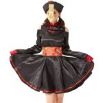 1794 Retro-Stickerei bedrucktes Zombie-Vampir-Kostüm, Halloween-Cosplay-Zombie-Kostümkleid, Zombie Vampire