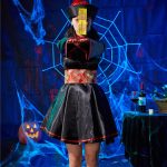 1794 Retro-Stickerei bedrucktes Zombie-Vampir-Kostüm, Halloween-Cosplay-Zombie-Kostümkleid, Zombie Vampire – Bild 5