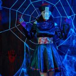 1794 Retro-Stickerei bedrucktes Zombie-Vampir-Kostüm, Halloween-Cosplay-Zombie-Kostümkleid, Zombie Vampire – Bild 7