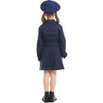 5062 Halloween Kinderkostüm Mädchen Slim Einteiler Langarm Polizeirock Uniform, Größe:, XS, S, M, L – Bild 5