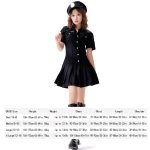 8331 Baumwollkrawatte, Polizistin-Kostüm, Halloween-Bar-Nachtclub-Uniform-Set, S, M, L, XL – Bild 6