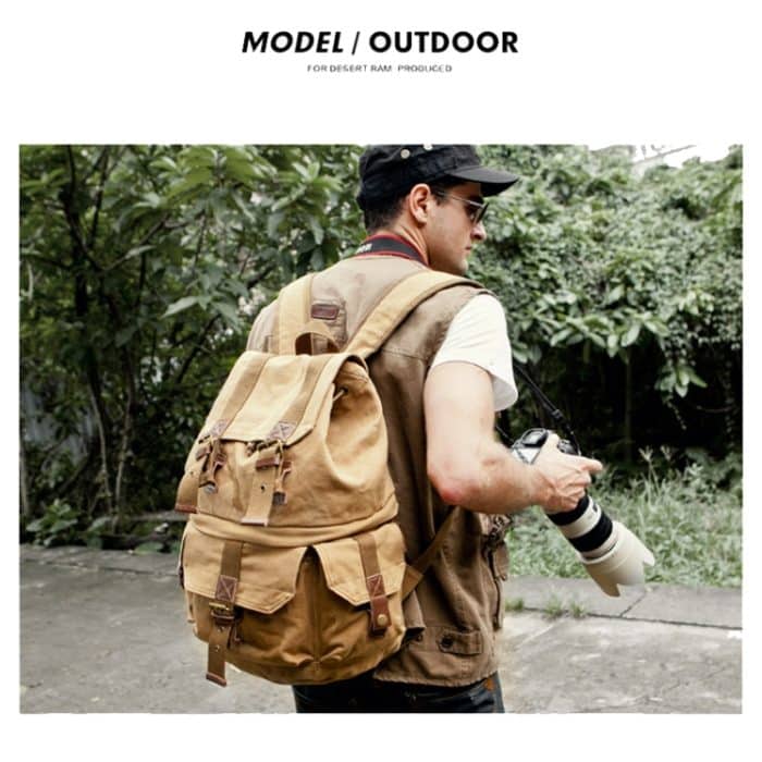 FB-1235-32 SLR-Kamera-Leinentasche, lässige Schulter-Digitaltasche – Bild 5