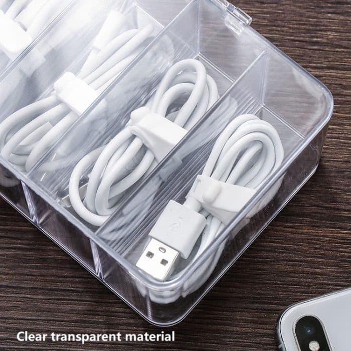 2 Stück Staubaufbewahrungsbox, Hub-Finishing-Box, Desktop-Datenkabel-Aufbewahrungsbox, Spezifikation:, 8 Grid Basic, 8 Grid Increase, 8 Grid Increase With Cover – Bild 5