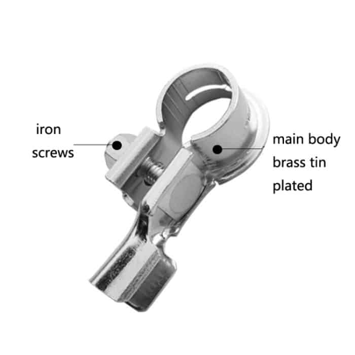 1 Paar T007 Messing-Blech-Blech-Batterie-Batterie-Hörkopf-Batterie-Anschluss-Anschlusskabelkabelkreuzkopf – Bild 4