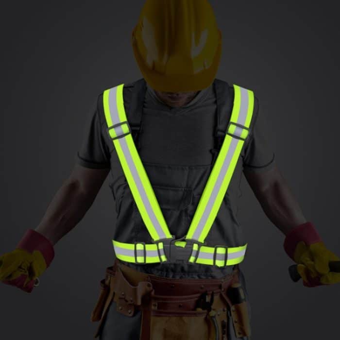 Reflektierender Gummiband-Anzug, Nachtlauf, Baustelle, Verkehrssicherheit, reflektierende Ausrüstung, Stil:, 1 Strap+2 Arm Strap+Storage Bag, 1 Strap+4 Arm Strap+Storage Bag, 1 Belt+4 Arm Strap+2 Snap Circle+ Storage Bag, 1 Belt+4 Arm Strap... – Bild 5