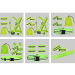 Reflektierender Gummiband-Anzug, Nachtlauf, Baustelle, Verkehrssicherheit, reflektierende Ausrüstung, Stil:, 1 Strap+2 Arm Strap+Storage Bag, 1 Strap+4 Arm Strap+Storage Bag, 1 Belt+4 Arm Strap+2 Snap Circle+ Storage Bag, 1 Belt+4 Arm Strap... – Bild 2