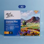 10 Blatt/Packung Öl-Acryl-Malerei-Leinwand-Blockpapier, Buch-Malerei-Leinwandpapier – Bild 2