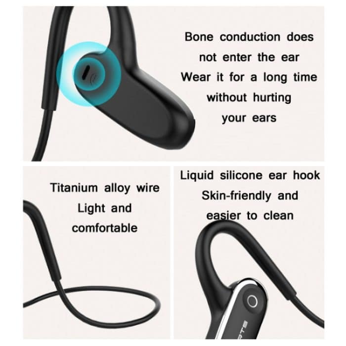 G68 Bone Conduction Bluetooth 5.0 Sport Wasserdichter, schweißfester, kabelloser Kopfhörer – Bild 3