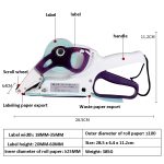 Handgehaltener Preisauszeichner, selbstklebende Etiketten-Barcode-Peeling-Trennmaschine, YH-30, YH-60 – Bild 7