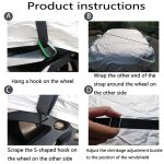 Auto Jacke Winddicht Gürtel Oberbekleidung Befestigungs Seil Anti-Starke Wind Verdickung Einstellbare Feste Auto Bindung Gürtel, 2 PCS / Set – Bild 6